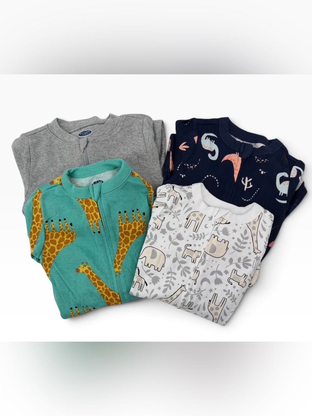 Old Navy Kids' Multi-Print Zip Front Sleepers — 2 way zippers